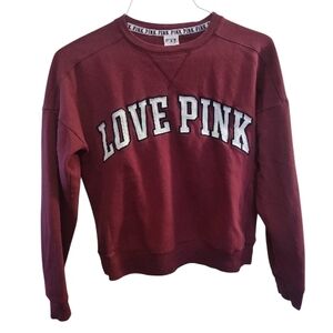 Victoria's Secret Burgundy Pink Sweatshirt(5 For $20 Item)